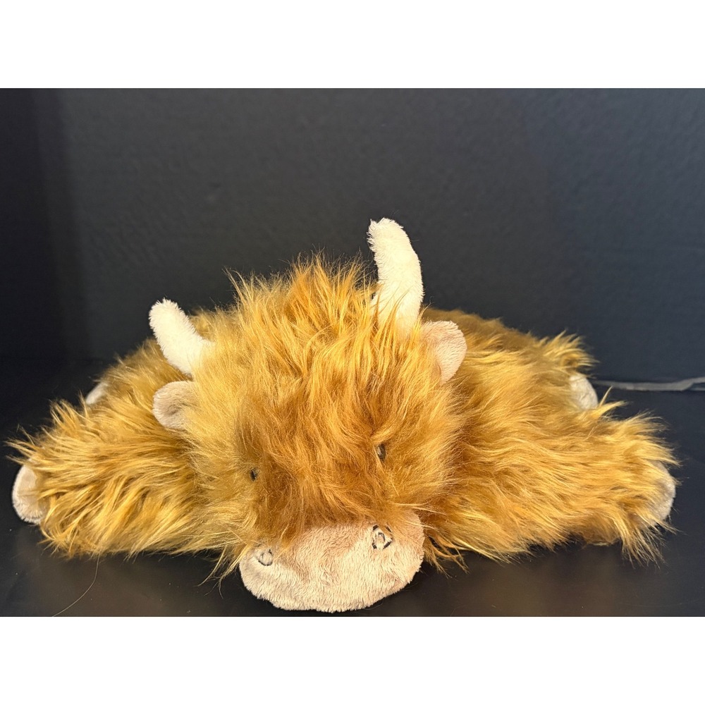 Jellycat Truffles Highland Cow Medium Plush Shaggy Ginger Brown 13" Retired Toy